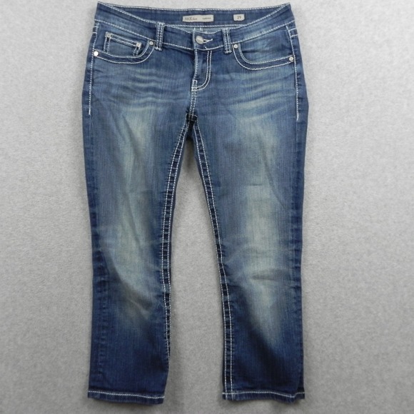 Buckle Denim - BKE Buckle Jeans Womens 29 Sabrina Cropped 5-Pocket Stretch Flex Denim Blue